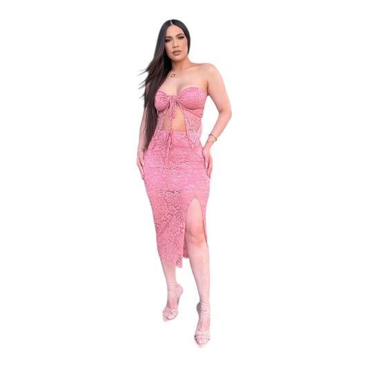 Stretch Lace 2-Piece Set with Nude Lining – Leyva’s